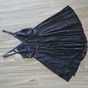 Intimately free people black lace dress